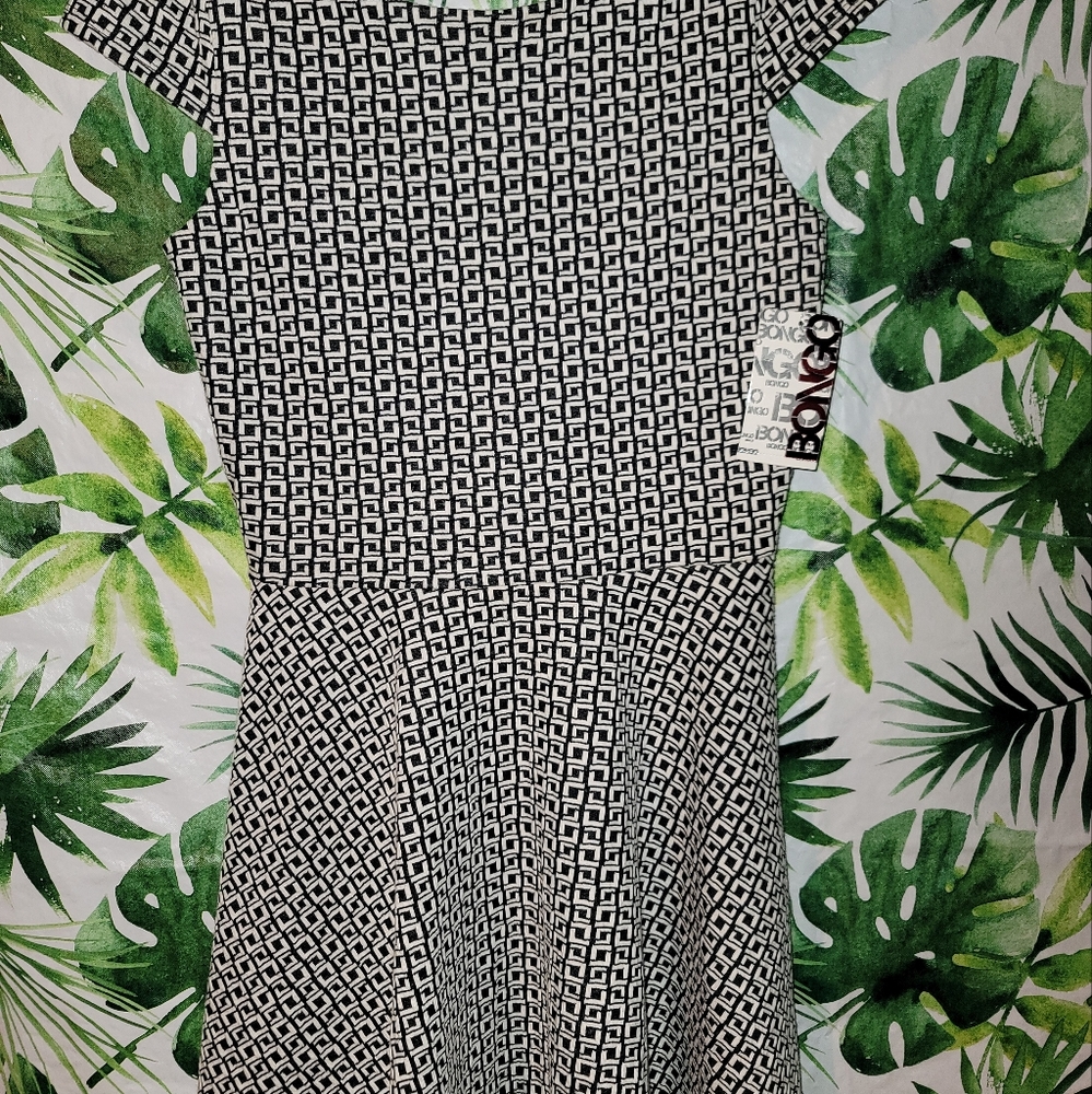 Bogo black white women's dress size M